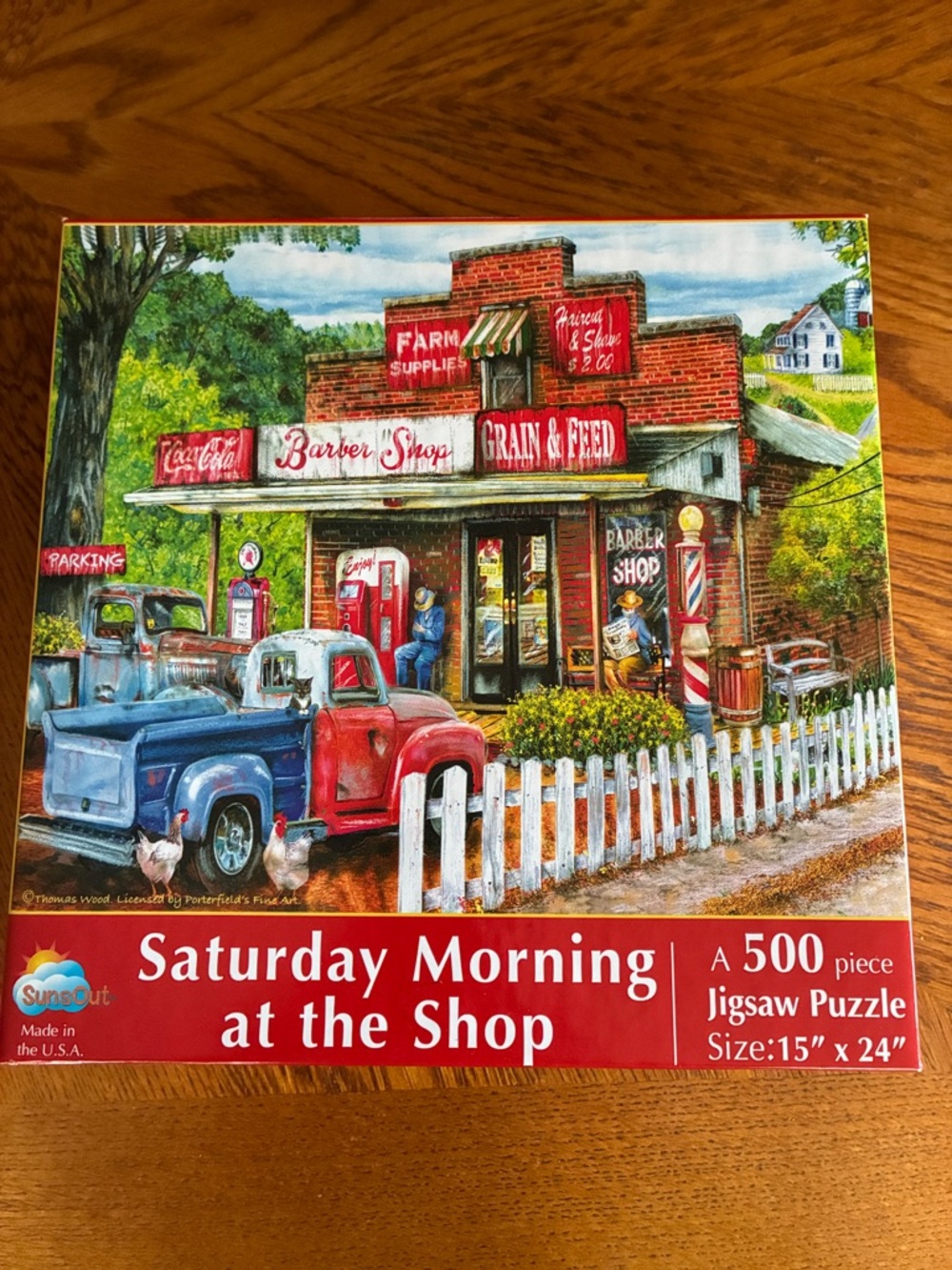Saturday Morning at the Shop 500-Piece Jigsaw Puzzle - Multi-Color